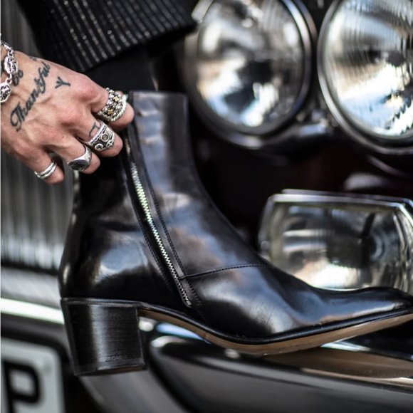 Size 44 Alessandro Vasini Jaun 60mm Black - Picture 3 of 5